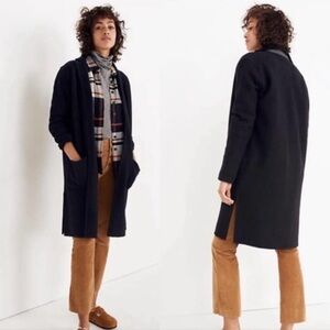 Madewell Black Wooo Pea Coat
